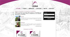 Desktop Screenshot of cima-immo.com