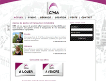 Tablet Screenshot of cima-immo.com